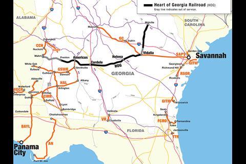 Genesee & Wyoming Inc has completed the acquisition of Heart of Georgia Railroad’s parent company Atlantic Western Transportation.